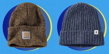 a set of two beanies displayed side by side