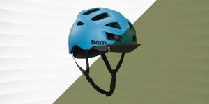 blue bern bike helmet