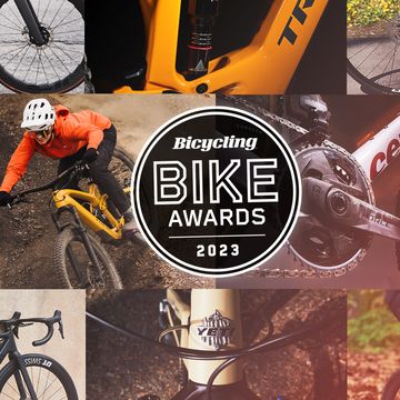 bicycling bike awards 2023 scott foil rc, trek fuel exe, all city zig zag, evnve melee, cervelo r5 cx, canyon ultimate, yeti sb120, factor ostro