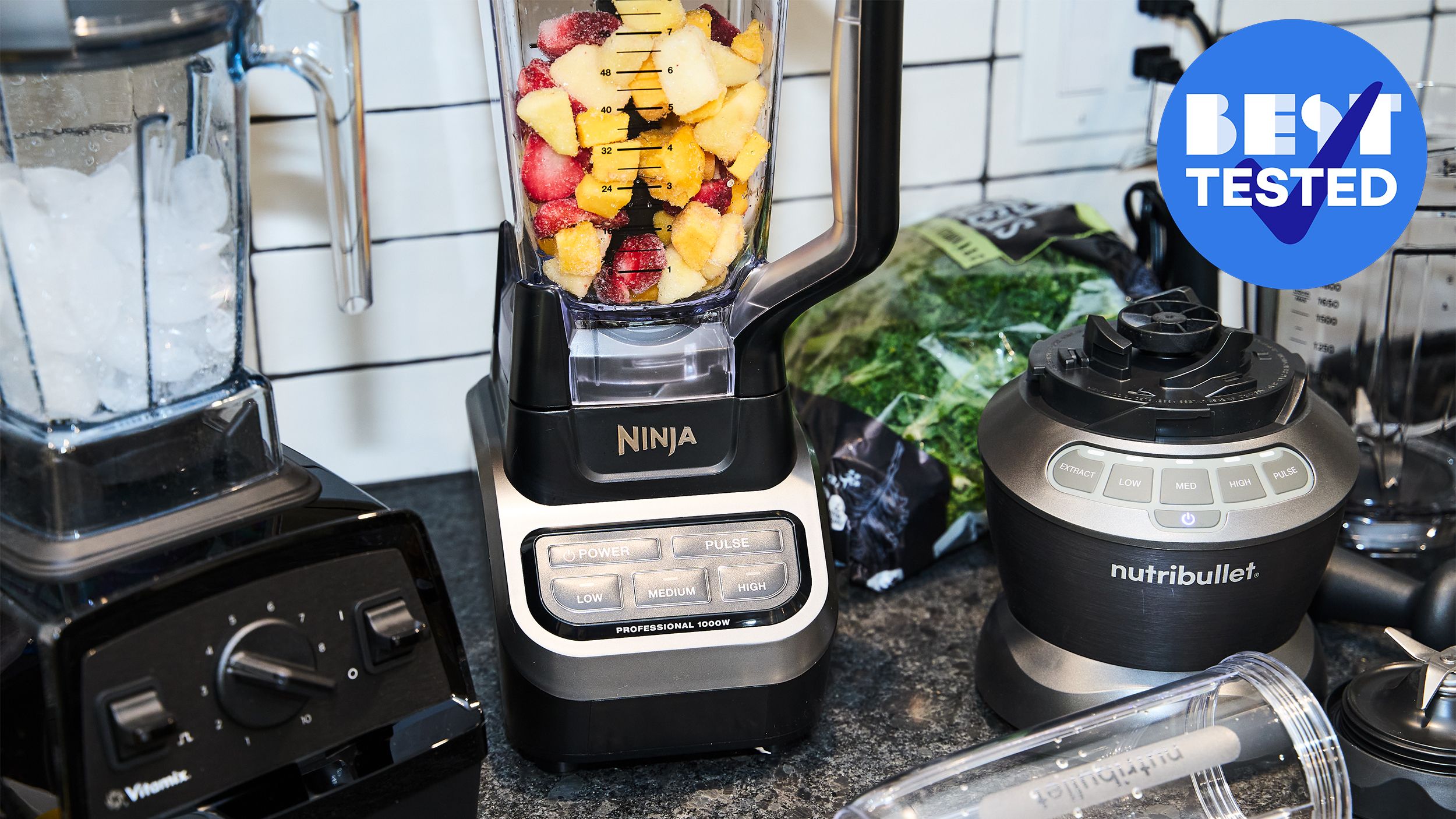 Ninja Blender Food Processor 1500 watt cups 3 speed ice crushing blending puree 