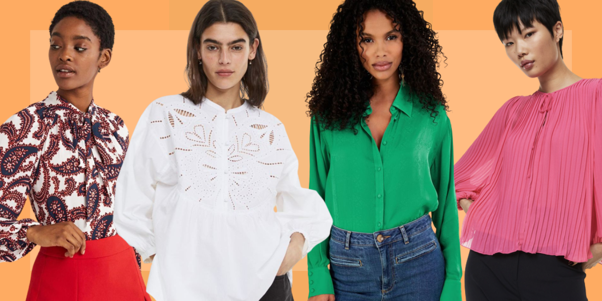 The best blouses: white shirts, patterned and printed blouses