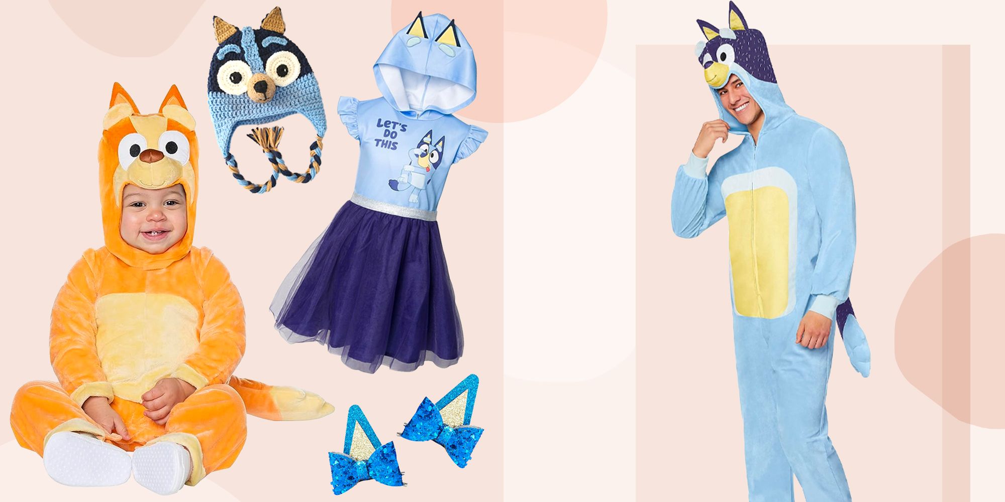  Spirit Halloween Bluey - Disfraz de bandido Heeler para adulto,  con licencia oficial, disfraz de grupo, traje de overol y disfraz fácil,  Multi colorido : Ropa, Zapatos y Joyería