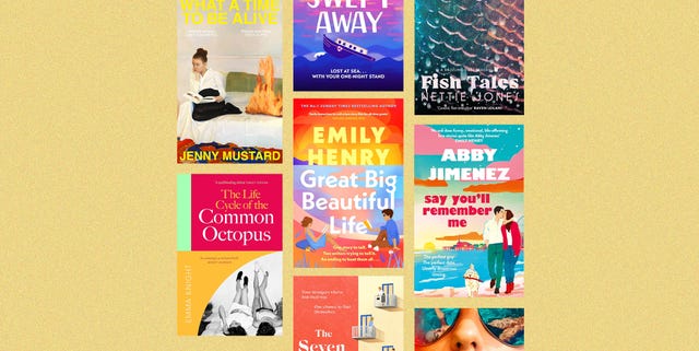 selection of book covers on a collage
