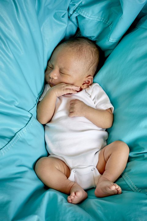 Child, Baby, Skin, Toddler, Turquoise, Cheek, Sleep, Comfort, Smile, Baby sleeping, 