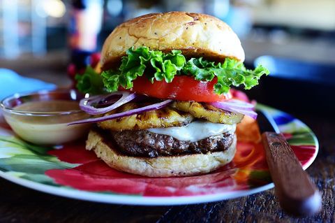 best burger toppings hawaiian style