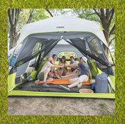 best camping tents core 9 person instant cabin tent coleman octagon 98 8 person outdoor tent