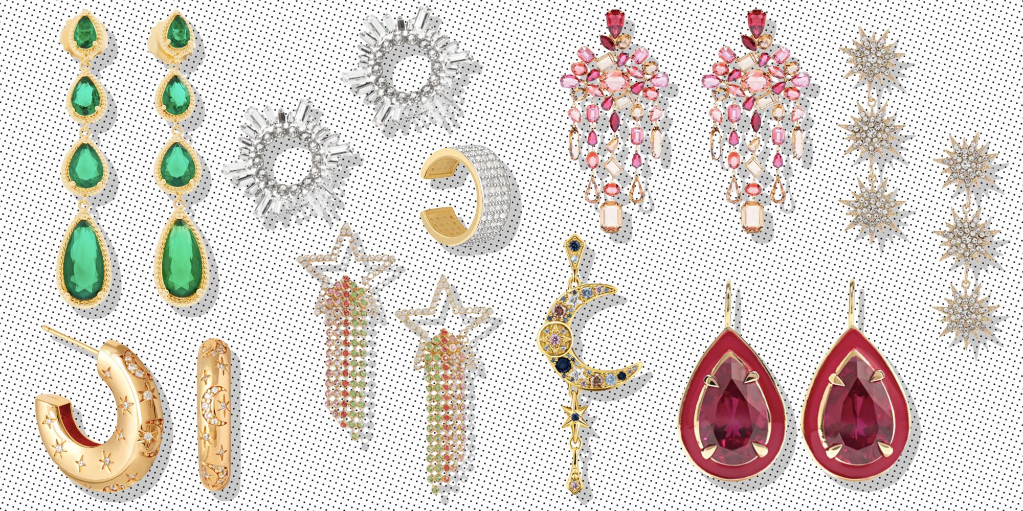 Festive earrings outlet