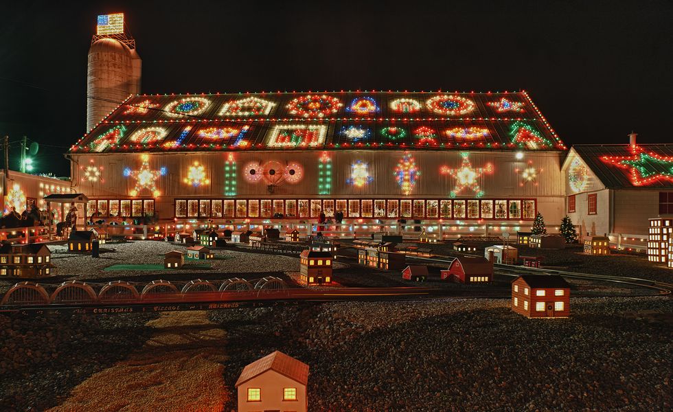 best christmas light displays bernville pennsylvania koziars christmas village