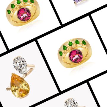 a collage of chunky rings in a roundup of the best chunky rings 2023