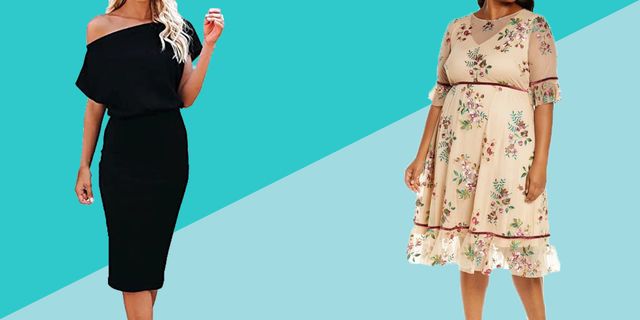 43 Plus Size Wedding Guest Dresses {with Sleeves}  Plus size black dresses,  Plus size wedding guest dresses, Plus size outfits