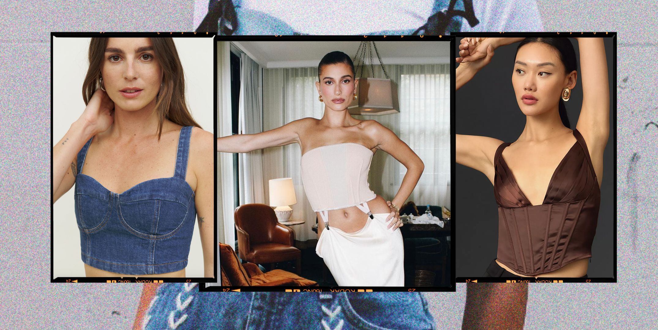 Zara Satin Effect Corset Top, Women's Fashion, Tops, Sleeveless on