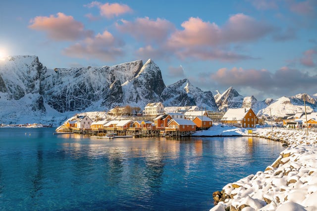 beautiful nature lanscape of lofoten in norway, europe