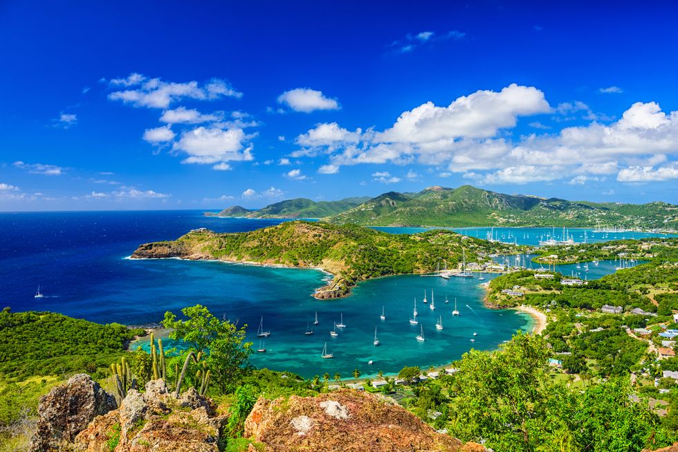 caribbean view from shirley heights, antigua and barbuda