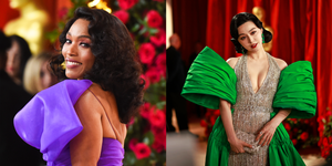 angela bassett and fan bingbing on the 2023 oscars red carpet