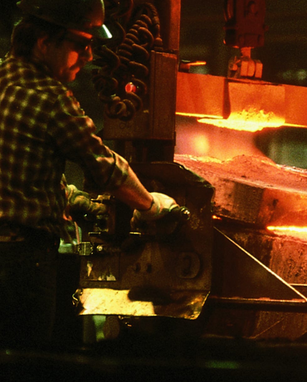 a worker in the kohler factory, a good housekeeping pick for best factory tours