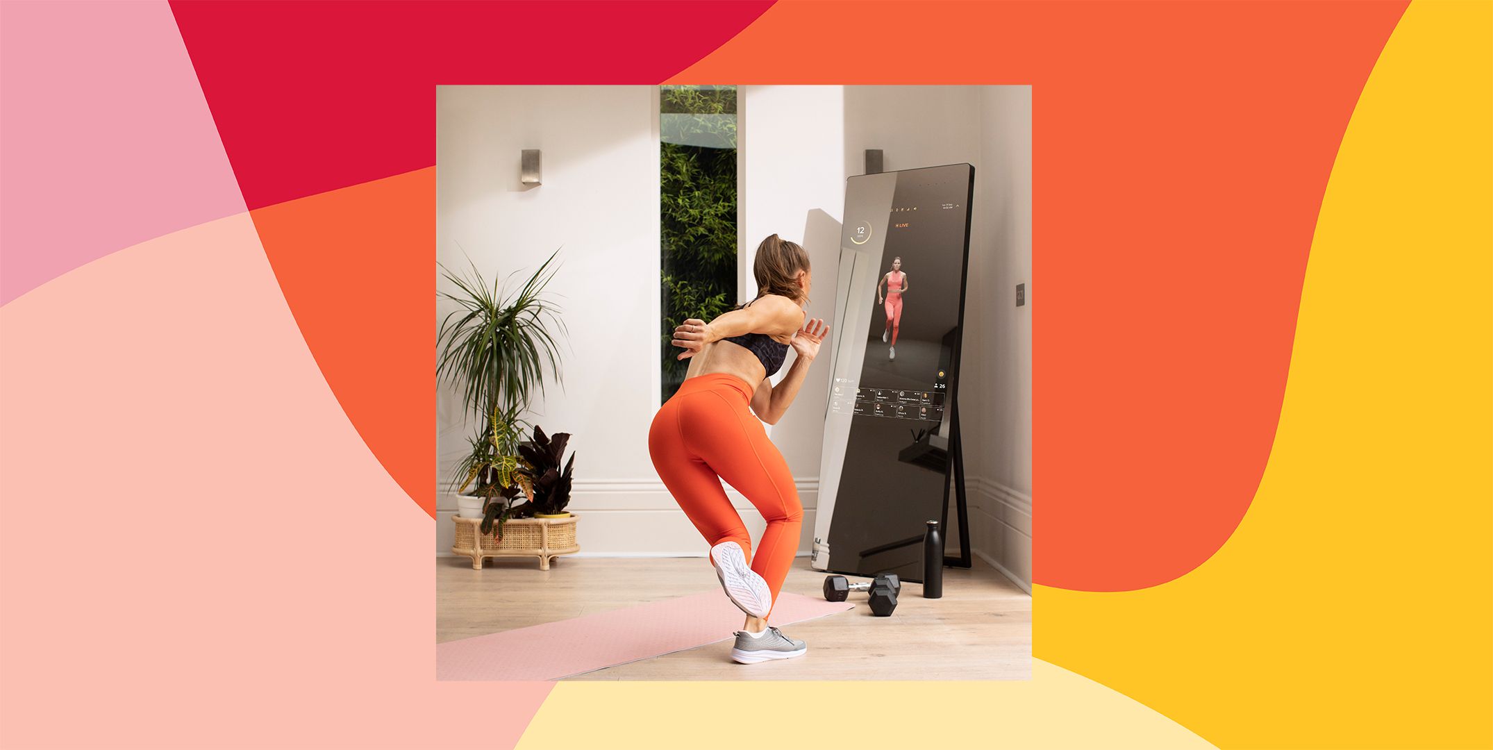 FITURE interactive smart fitness mirror features life-size instructors &  more