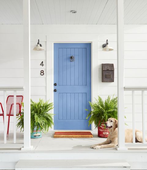 best front door paint colors classic blue