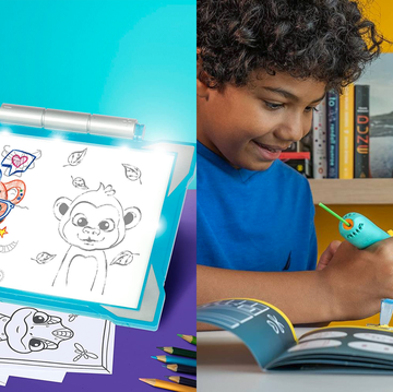 the crayola light up tracing pad and 3doodler pen are two good housekeeping picks for best toys and gifts for 6 year olds