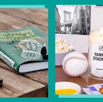 bespoke post trail package and a yankee stadium homesick candle