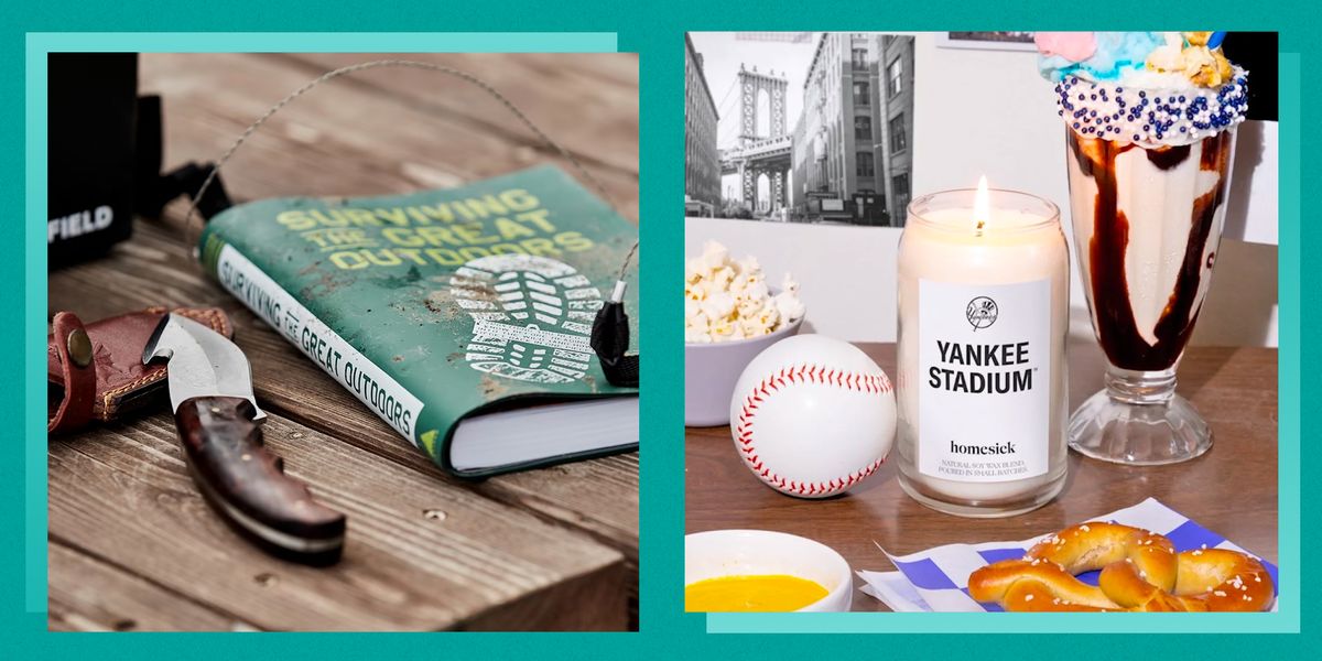 bespoke post trail package and a yankee stadium homesick candle