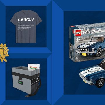 best gifts for car lovers including shirts, car trash cans, usb c 48w car charger adapters, lego ford mustang 10265 building kits, 6 speed gear shift cuff links, and more