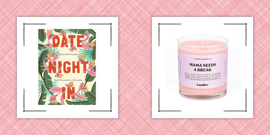 best gifts for wife for 2022 date night journal and mamma needs a break candle