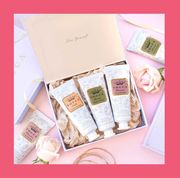 gift ideas under $30  crema veloce mini hand cream set and harry and david gourmet snack box