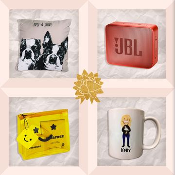 personalized pet pillows, jbl speakers, personalized family mugs, star face gift sets, gloves, and more gives under 50 dollars
