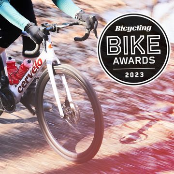 bicycling bike awards 2023 riding cervelo r5 cx force on trail