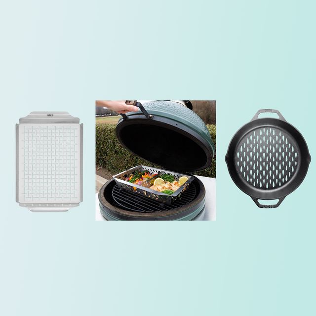 Lodge two different size fish pans one with cover. The cover is