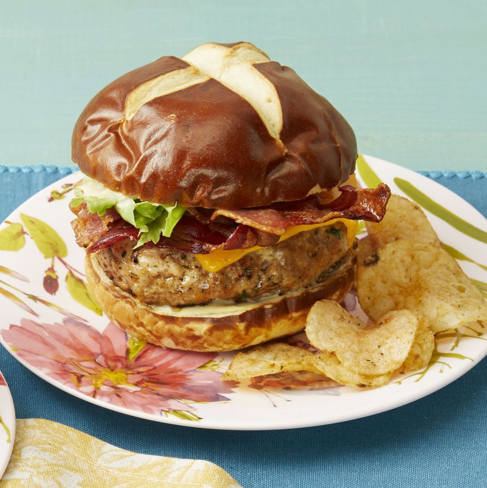 best grilling recipes ranch turkey burgers with bacon and cheddar