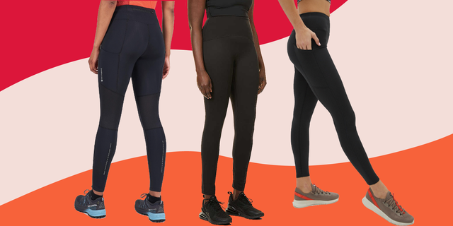 Women's Leggings Petite Black Plain Sportswear