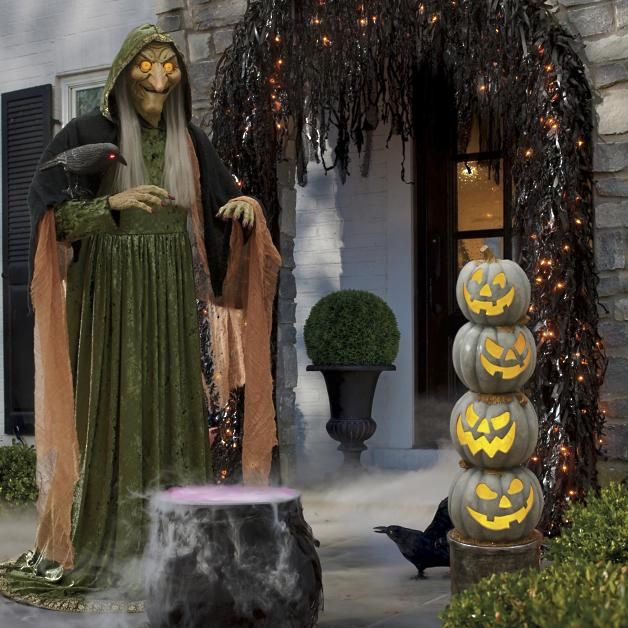 Haunted Living 9-ft Lighted Animatronic Ground Breaking Zombie in the  Halloween Decor department at