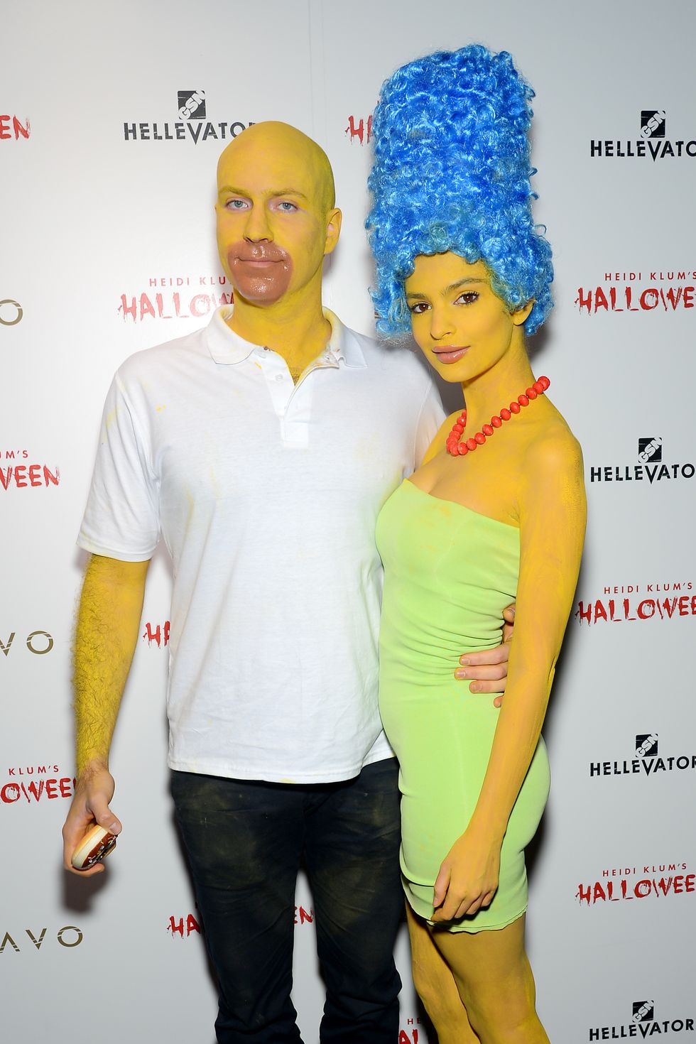 new york, ny october 31 jeff magid and emily ratajkowski attend the heidi klum halloween party on october 31, 2015 in new york city photo by andrew tothwireimage