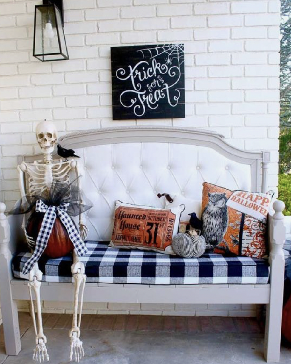 Lighted Halloween Decorative Throw Pillow - Haunted House