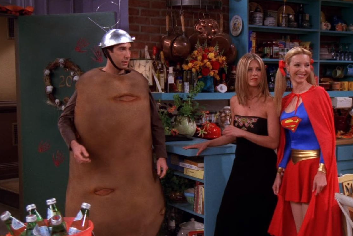 best halloween tv episodes friends the one with the halloween party