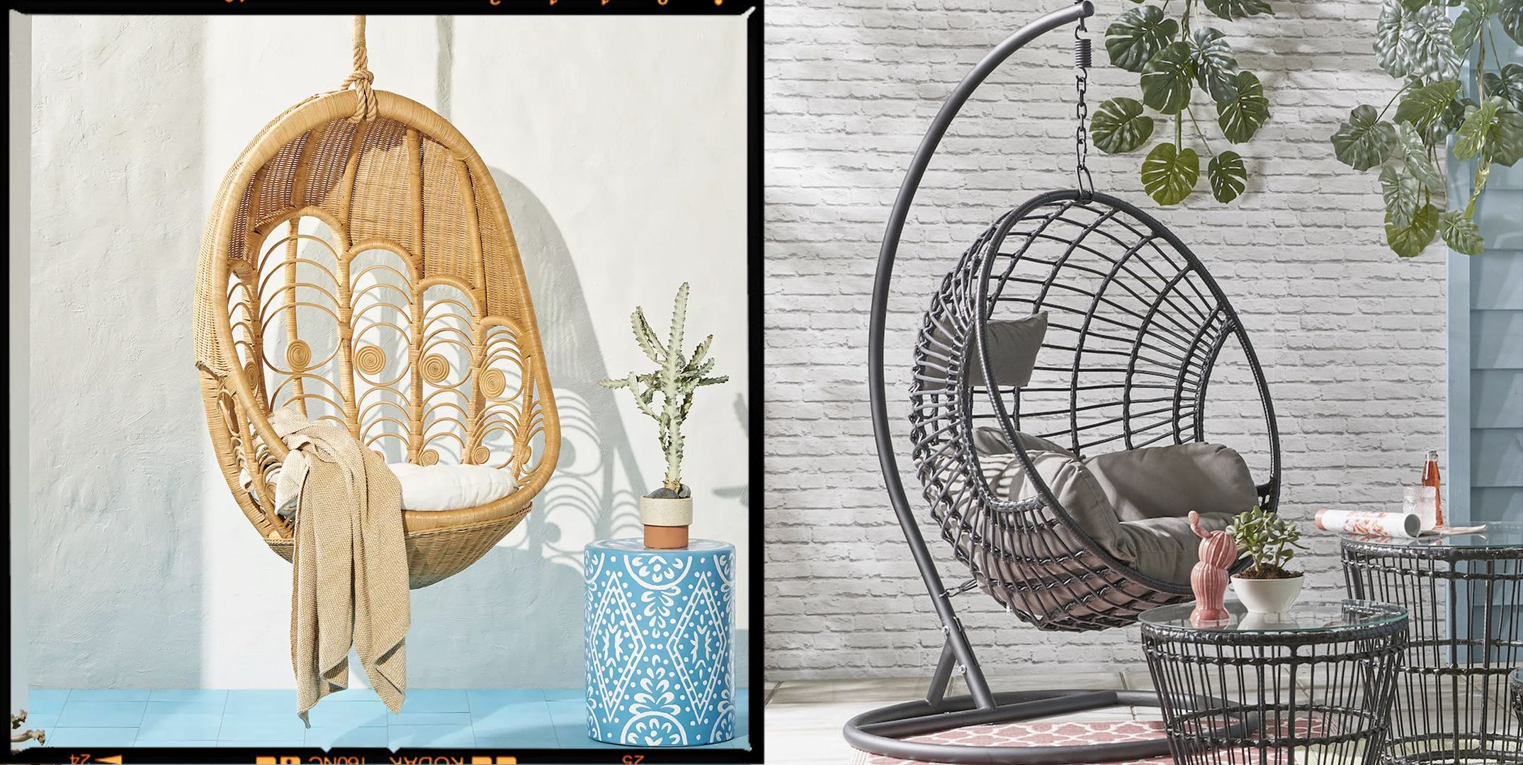 Source Round Rattan Bird Nest Balcony Adult Cheap Outdoor Indoor Wicker  Cocoon Hanging Swing Egg Chair With Stand on m.