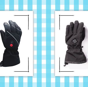two pairs of black heated gloves