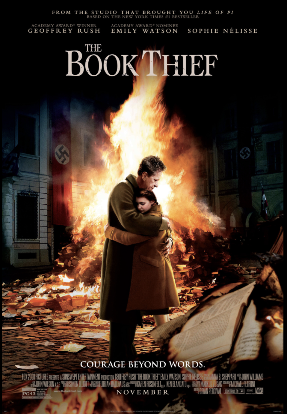 'the book thief' movie poster