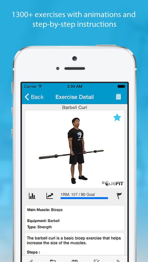 Best Home Workout Apps: Jefit