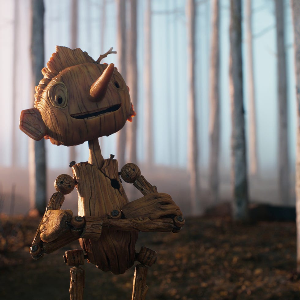 A scene from Guillermo del Toro's Pinocchio, a Good Housekeeping pick for best kids movies 2022 a scene from guillermo del toro's pinocchio, a good housekeeping pick for best kids movies 2022