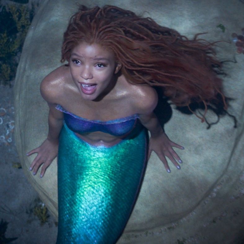 halle bailey stars as ariel in a scene from the little mermaid, a good housekeeping pick for best kids movies 2023