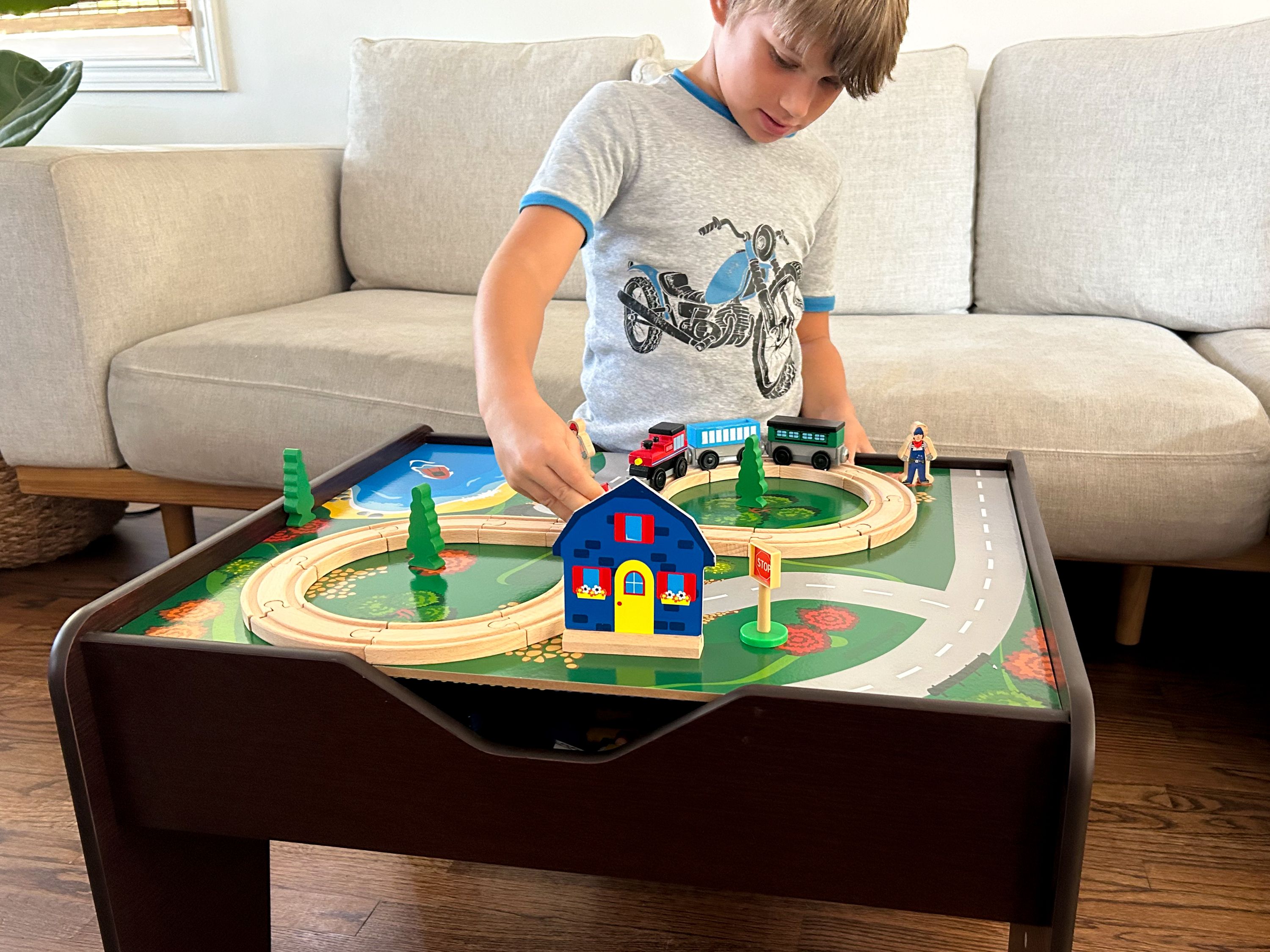 Lego train table on sale