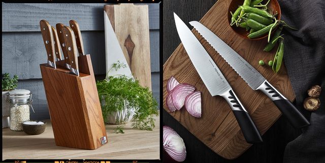 Multifunctional Kitchen Knife Set With Knife Holder, Two-in-one