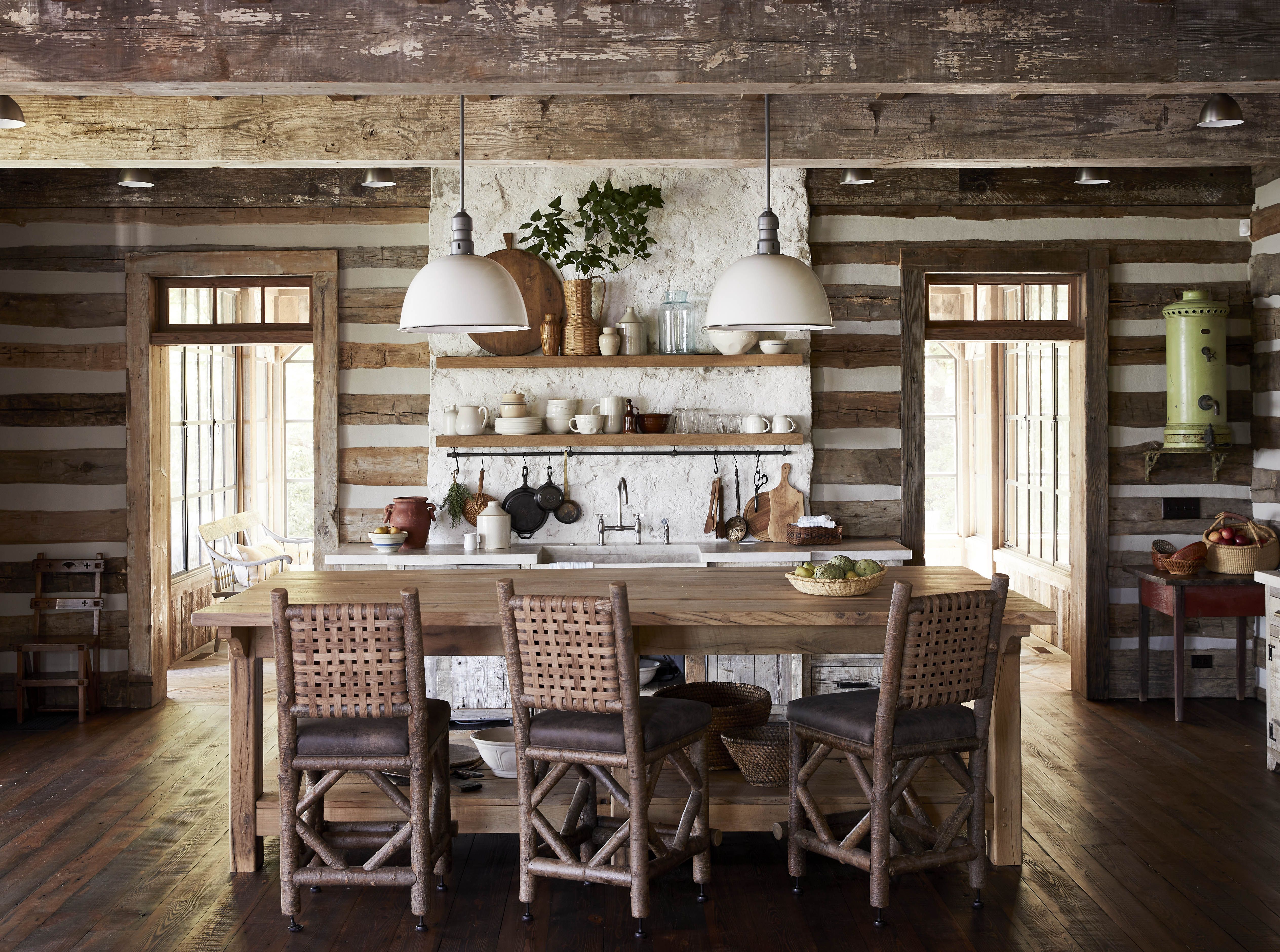 Countertop Corner Cupboard | Rustic Cream | Farmhouse Kitchen Decor