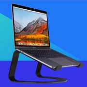 twelve south curve for macbooks and laptops ergonomic desktop cooling stand for home or office