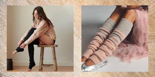 Women Gray Leg Wool Warmers Knee High /chunky, 18in Long/ One Size