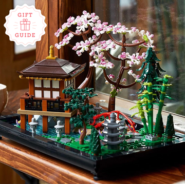 the lego tranquil garden and lego avengers tower