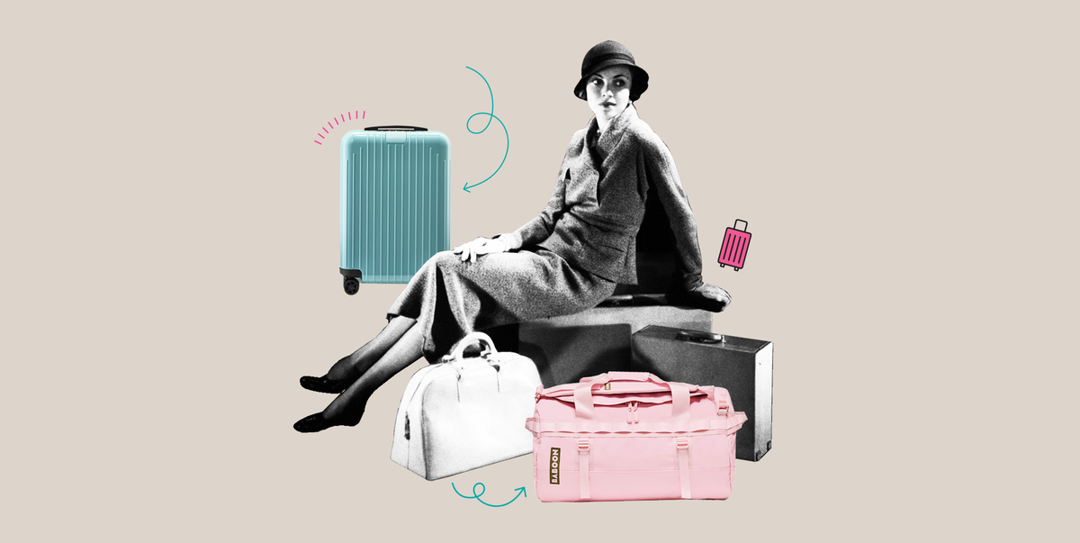 Baggage, Suitcase, Illustration, Hand luggage, Fashion illustration, Luggage and bags, Sitting, Style, Art, 