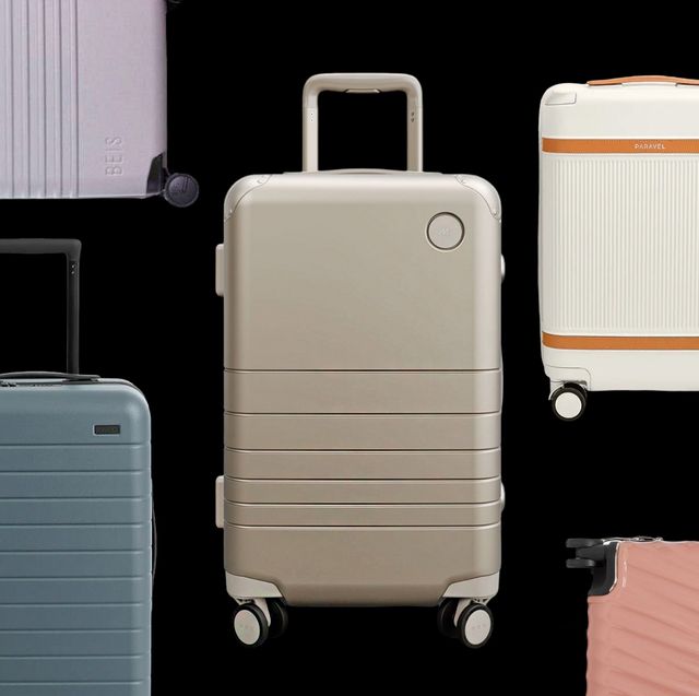 Zipperless Trunk Luggage - Champagne | Monos Suitcases & Travel Accessories